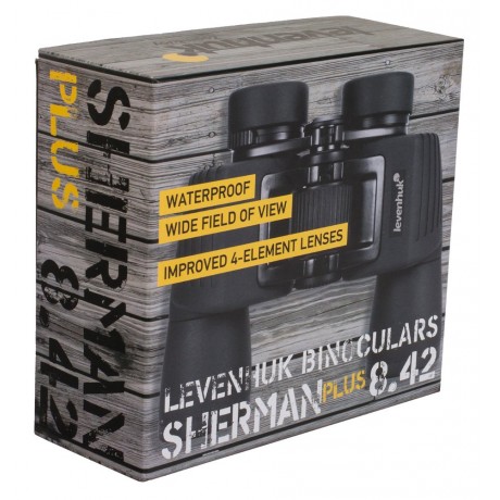 Levenhuk Sherman Plus 8x42 Waterproof Binoculars (porro Prism)
